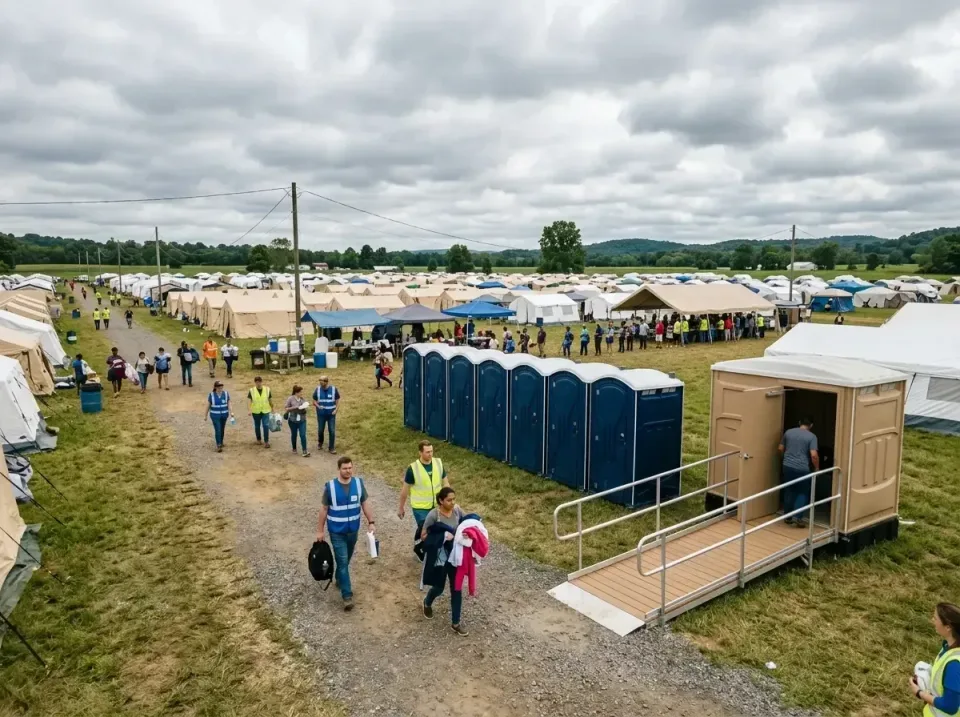 disaster-relief-camp-restrooms-010 — frequently asked questions, Dumpster & Portable Bathrooms Rental in Laurel, VA